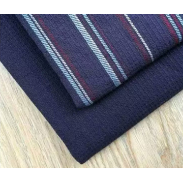 Kualitas Tinggi 100% Cotton Knitted Waffle Fabric 32s